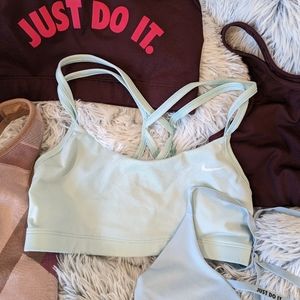 Bundle of five Nike sports bras
